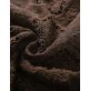 imageFlygo Womens Open Front Cotton Crochet Lace Boho Hippie Butterfly Vest Cardigan Coverup Sleeveless Irregular HemCoffee