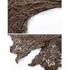 imageFlygo Womens Open Front Cotton Crochet Lace Boho Hippie Butterfly Vest Cardigan Coverup Sleeveless Irregular HemCoffee