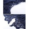 imageFlygo Womens Open Front Cotton Crochet Lace Boho Hippie Butterfly Vest Cardigan Coverup Sleeveless Irregular HemDark Blue