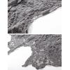 imageFlygo Womens Open Front Cotton Crochet Lace Boho Hippie Butterfly Vest Cardigan Coverup Sleeveless Irregular HemGray