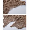 imageFlygo Womens Open Front Cotton Crochet Lace Boho Hippie Butterfly Vest Cardigan Coverup Sleeveless Irregular HemKhaki