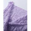 imageFlygo Womens Open Front Cotton Crochet Lace Boho Hippie Butterfly Vest Cardigan Coverup Sleeveless Irregular HemLilac
