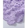 imageFlygo Womens Open Front Cotton Crochet Lace Boho Hippie Butterfly Vest Cardigan Coverup Sleeveless Irregular HemLilac