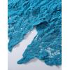 imageFlygo Womens Open Front Cotton Crochet Lace Boho Hippie Butterfly Vest Cardigan Coverup Sleeveless Irregular HemPeacock Blue