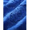 imageFlygo Womens Open Front Cotton Crochet Lace Boho Hippie Butterfly Vest Cardigan Coverup Sleeveless Irregular HemTwilight Purple