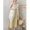 imageFlygo Womens Open Front Cotton Crochet Lace Boho Hippie Butterfly Vest Cardigan Coverup Sleeveless Irregular HemWhite
