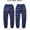 imageFlygo Womens Packable Winter Warm Snow Pants Utility Compression Down Pant TrousersNavy