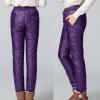 imageFlygo Womens Packable Winter Warm Snow Pants Utility Compression Down Pant TrousersPurple