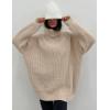 imageFlygo Womens Turtleneck Sweater Long Sleeve Oversized Sweaters Chunky Knit Tunic Pullover Sweater Trendy Fall Outfits