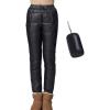 imageFlygo Womens Packable Winter Warm Snow Pants Utility Compression Down Pant TrousersBlack