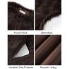 imageFlygo Faux Fur Vest Women Sleeveless Faux Fur Jacket Furry Open Front Cardigan Top Fluffy Winter Vest OuterwearBrown