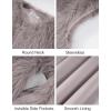 imageFlygo Faux Fur Vest Women Sleeveless Faux Fur Jacket Furry Open Front Cardigan Top Fluffy Winter Vest OuterwearTaupe