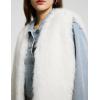 imageFlygo Faux Fur Vest Women Sleeveless Faux Fur Jacket Furry Open Front Cardigan Top Fluffy Winter Vest OuterwearWhite