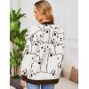 imageFlygo Cat Sweaters for Women Oversized Chunky Button Down Knit 2025 Fall Cardigan Cute Cartoon Sweater Kawaii ClothesBrown