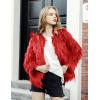 imageFlygo Faux Fur Coat Women Faux Fur Jacket Fluffy Open Front Cardigan Shaggy Short Coat Fall Winter JacketRedS