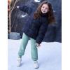 imageFlygo Girls Boys Fleece Joggers Sweatpants Sherpa Lined Winter Warm Elastic Waist Jogger Pants with PocketsBeangreen