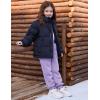 imageFlygo Girls Boys Fleece Joggers Sweatpants Sherpa Lined Winter Warm Elastic Waist Jogger Pants with PocketsPurple