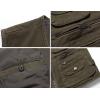 imageFlygo Mens 100 Cotton Outdoor Multiple Pockets Safari Fishing Journalist Vest Waistcoat Large Army Green
