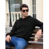 imageFlygo Mens Active Hoodies Fleece Lined Hoodie Lightweight Casual Athletic Workout Long Sleeve Hooded SweatshirtBlack