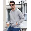imageFlygo Mens Active Hoodies Fleece Lined Hoodie Lightweight Casual Athletic Workout Long Sleeve Hooded SweatshirtGrey