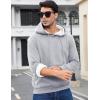 imageFlygo Mens Active Hoodies Fleece Lined Hoodie Lightweight Casual Athletic Workout Long Sleeve Hooded SweatshirtGrey