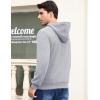 imageFlygo Mens Active Hoodies Fleece Lined Hoodie Lightweight Casual Athletic Workout Long Sleeve Hooded SweatshirtGrey
