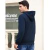 imageFlygo Mens Active Hoodies Fleece Lined Hoodie Lightweight Casual Athletic Workout Long Sleeve Hooded SweatshirtNavy