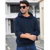 imageFlygo Mens Active Hoodies Fleece Lined Hoodie Lightweight Casual Athletic Workout Long Sleeve Hooded SweatshirtNavy
