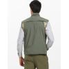 imageFlygo Mens Casual Lightweight Quick Dry Outdoor Work Photography Fishing Travel Vest with PocketsArmy Green