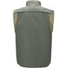imageFlygo Mens Casual Lightweight Quick Dry Outdoor Work Photography Fishing Travel Vest with PocketsArmy Green