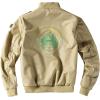 imageFlygo Mens Casual Winter Warm Thick Fleece Sherpa Lined Bomber JacketKhaki