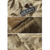 imageFlygo Mens Casual Winter Warm Thick Fleece Sherpa Lined Bomber JacketKhaki