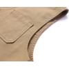 imageFlygo Mens Cotton Canvas Work Travel Vest Sleeveless JacketKhaki