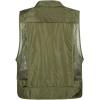 imageFlygo Mens Fishing Outdoor Utility Hunting Climbing Tactical Camo Mesh Removable Vest with Multi Pocket Large Light Army Green