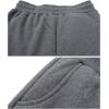 imageFlygo Mens Fleece Elastic Waist Sweatpants Joggers Active Sport Running Workout PantsGrey 2