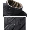 imageFlygo Mens Fleece Lined Padded Puffer Vests Winter Warm Sleeveless Zipper Outerwear Vest Thermal Sherpa Jacket WaterproofBlack