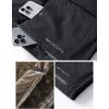 imageFlygo Mens Fleece Lined Padded Puffer Vests Winter Warm Sleeveless Zipper Outerwear Vest Thermal Sherpa Jacket WaterproofBlack