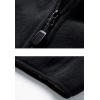 imageFlygo Mens Full Zip Fleece Sherpa Lined Vest Outdoor Warm Waistcoat Sleeveless JacketDark Grey