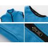 imageFlygo Mens Full Zip Up Soft Lightweight Utility Outdoor Mountain Fleece VestRed