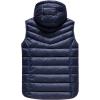 imageFlygo Mens Lightweight USB Electric Heated Vest Removable Hooded Body Warmer VestBlack