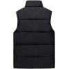 imageFlygo Mens Lightweight Warm Quilted Cotton Padded Puffer Down Vest Waistcoat Jacket with PocketsBlack