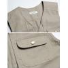 imageFlygo Mens MultiPockets Cotton Lightweight Safari Fishing Photo Outdoor Work Utility VestKhaki