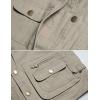 imageFlygo Mens MultiPockets Cotton Lightweight Safari Fishing Photo Outdoor Work Utility VestKhaki