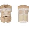 imageFlygo Mens Outdoor Summer Work Travel Safari Fishing Photo Vest with PocketsKhaki