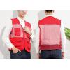 imageFlygo Mens Outdoor Summer Work Travel Safari Fishing Photo Vest with PocketsRed
