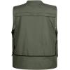 imageFlygo Mens Outdoor Work Utility Fishing Hunting Photography Travel Vest with Multiple Pockets Small Army Green