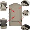 imageFlygo Mens Outdoor Work Utility Fishing Hunting Photography Travel Vest with Multiple Pockets Small Army Green