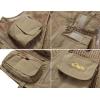 imageFlygo Mens Quick Dry Fishing Hunting Photograghy Journalist Outdoor Mesh Vest JacketKhaki