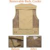 imageFlygo Mens Quick Dry Fishing Hunting Photograghy Journalist Outdoor Mesh Vest JacketKhaki