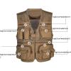 imageFlygo Mens Summer Mesh Fishing Vest Outdoor Photography Journalist Travel Vest with Pockets 02 Black L